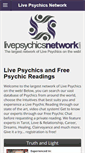 Mobile Screenshot of livepsychicsnetwork.com